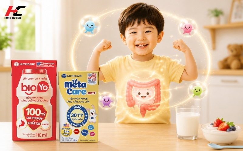 Dinh dưỡng hợp lý cải thiện hệ vi sinh đường ruột của bé