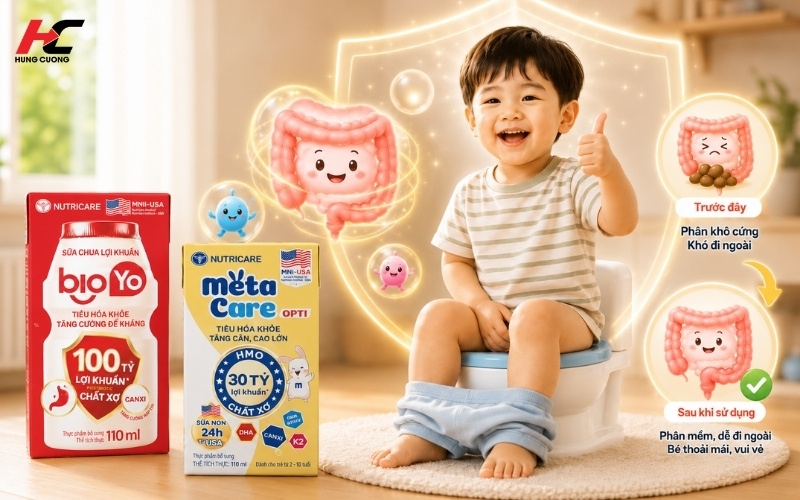 dinh dưỡng hỗ trợ tiêu hóa cho bé giúp bé giảm táo bón