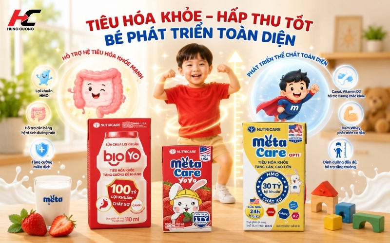 dinh dưỡng hỗ trợ tiêu hóa cho bé phát triển toàn diện