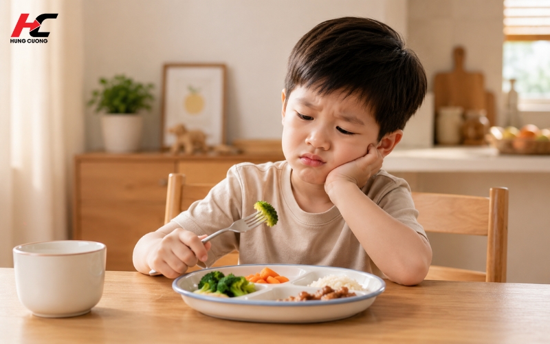 Biếng ăn ảnh hưởng đến sự phát triển của bé