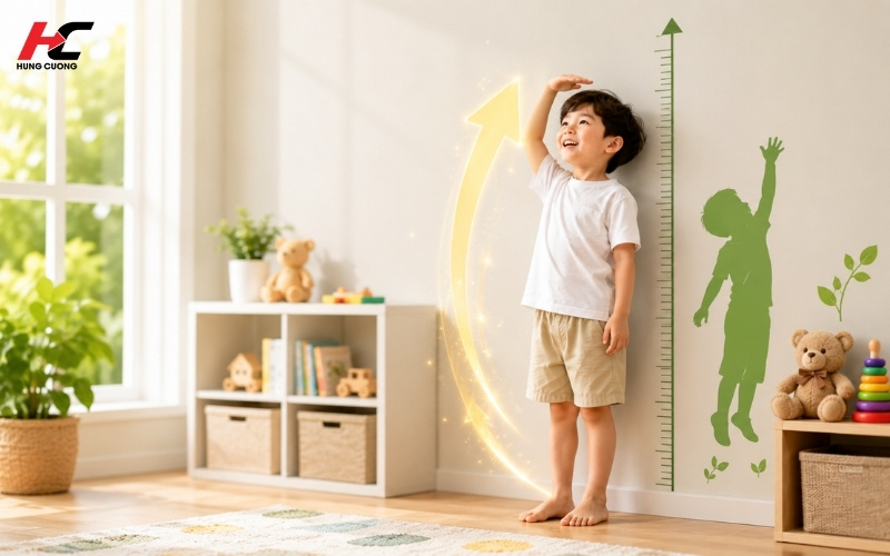 Dinh dưỡng tăng chiều cao cho bé trong giai đoạn vàng