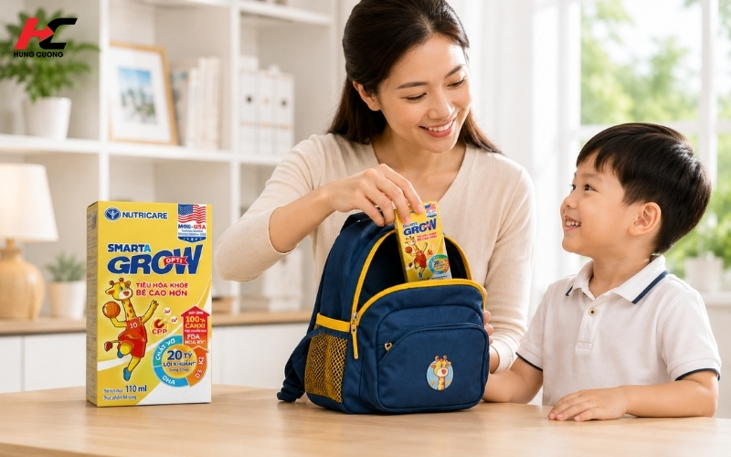 Dinh dưỡng tăng chiều cao cho bé Smarta Grow Opti pha sẵn
