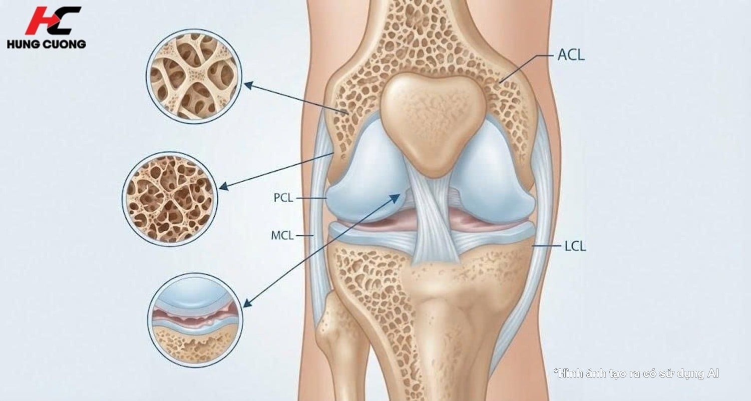 mật độ xương sụt giảm