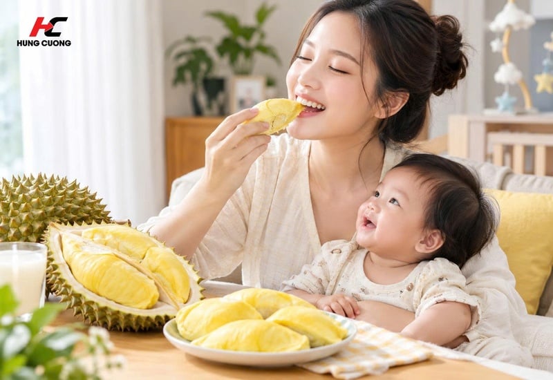 thời gian an toàn mẹ ăn sầu riêng