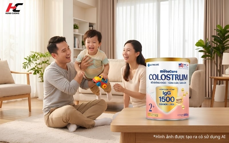 Sữa Metacare Colostrum giúp bé mạnh khỏe cả nhà đều vui