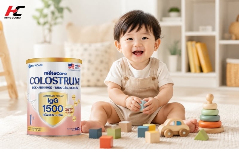 Metacare Colostrum 1+ bổ sung hàm lượng dinh dưỡng cho trẻ từ 1 tuổi