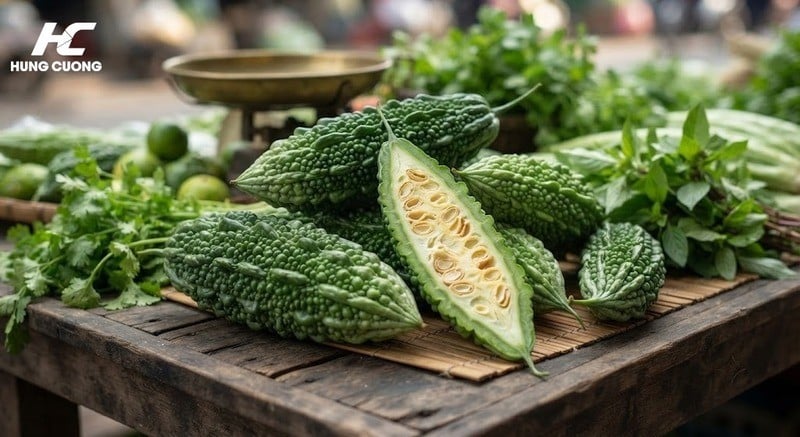 mẹ sinh mổ hạn chế ăn mướp đắng