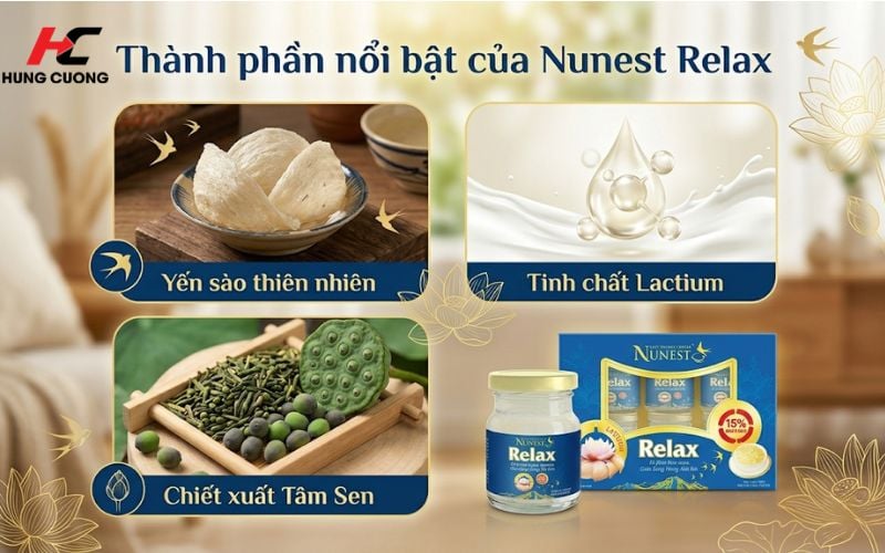 Thành phần nổi bật của Nunest Relax