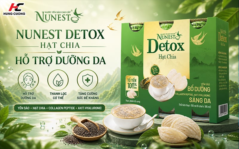 Nước yến sào Nunest Detox thanh lọc cơ thể