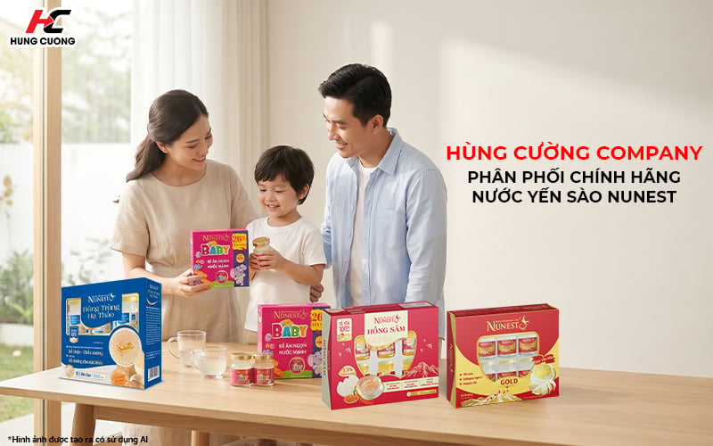 Hùng Cường Company phân phói chính hãng nước yến sào Nunest