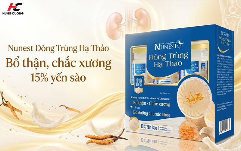 Nước yến sào Nunest Đông Trùng Hạ Thảo bổ thận chắc xương