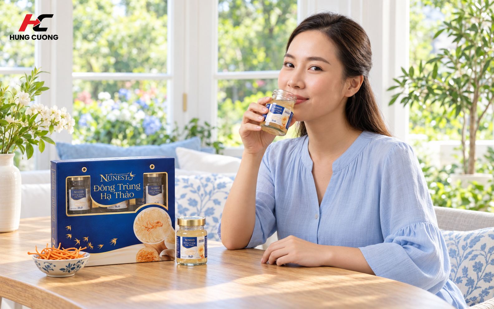Yến sào Nunest Đông trùng hạ thảo