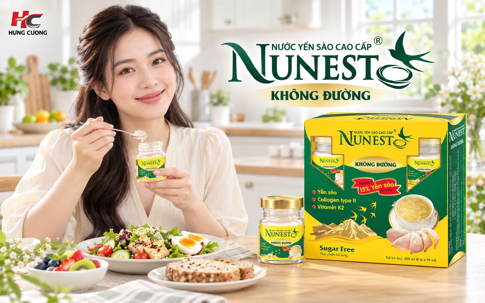 Yến sào Nunest không đường