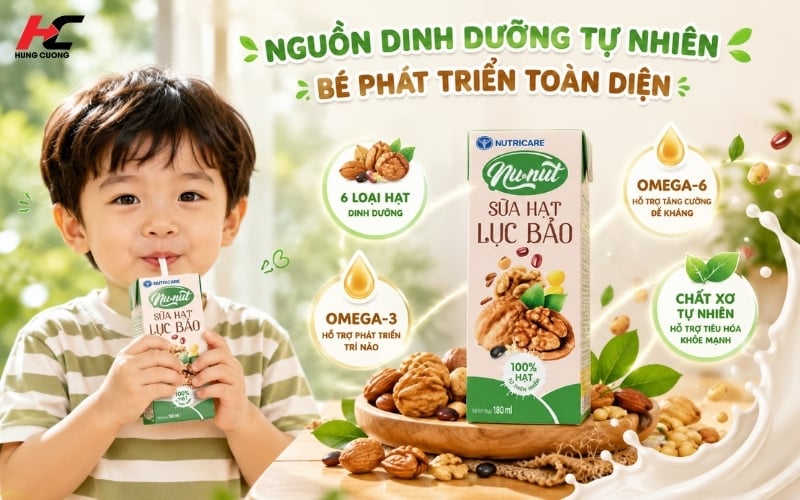 Sản phẩm hỗ trợ toàn diện cho bé phát triển Nunut Lục Bảo