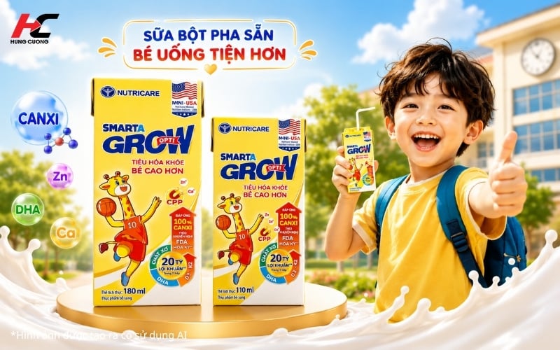 sữa smarta grow opti pha sẵn