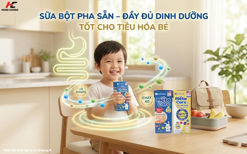 Chọn sữa bột pha sẵn cho bé chứa thành phần tốt cho tiêu hóa