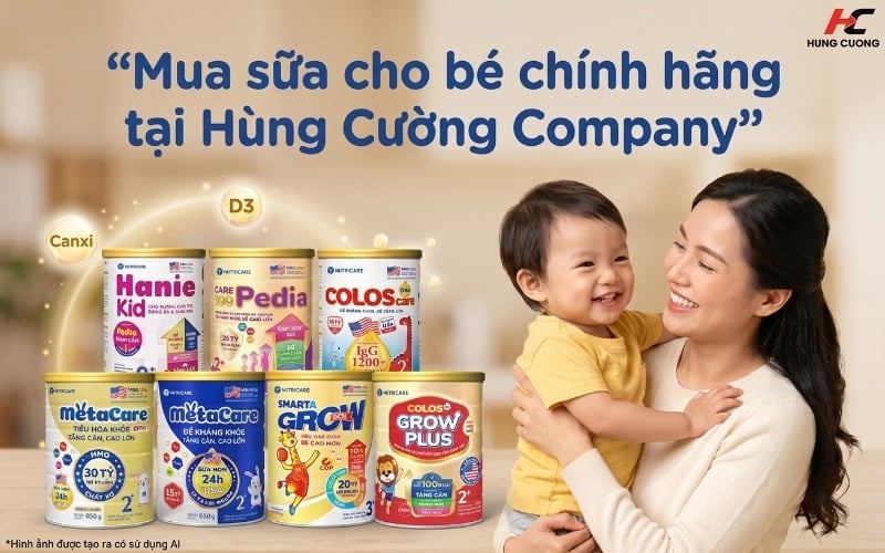 Mua sữa cho bé chính hãng tại Hùng Cường Company