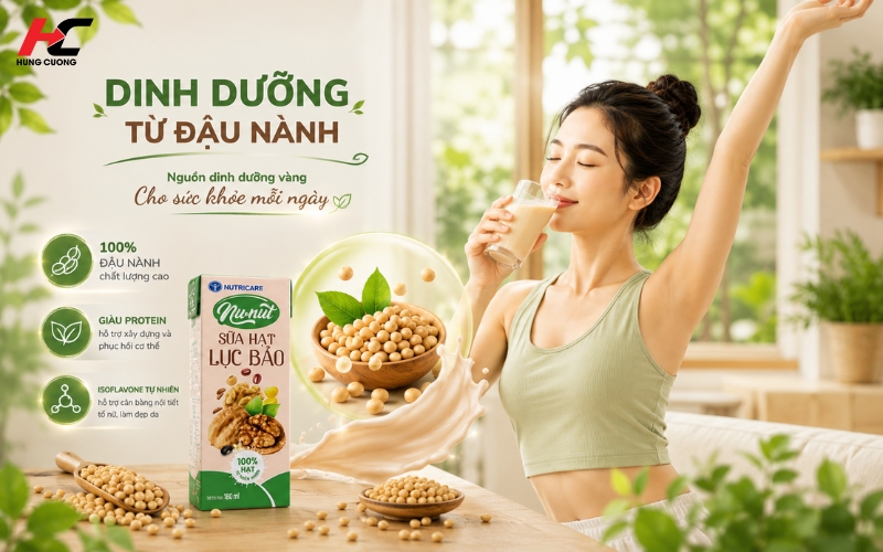 Đậu nành thường là thành phần có trong sữa hạt dinh dưỡng