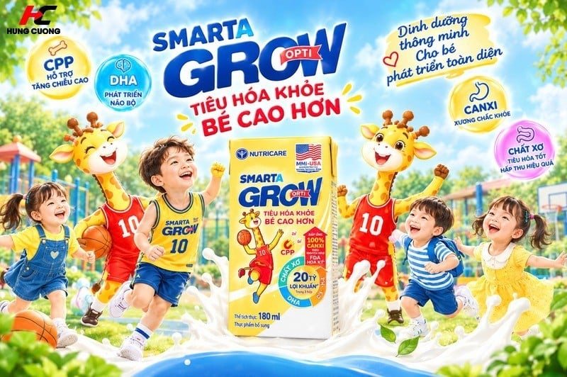 sữa pha sẵn smarta grow opti
