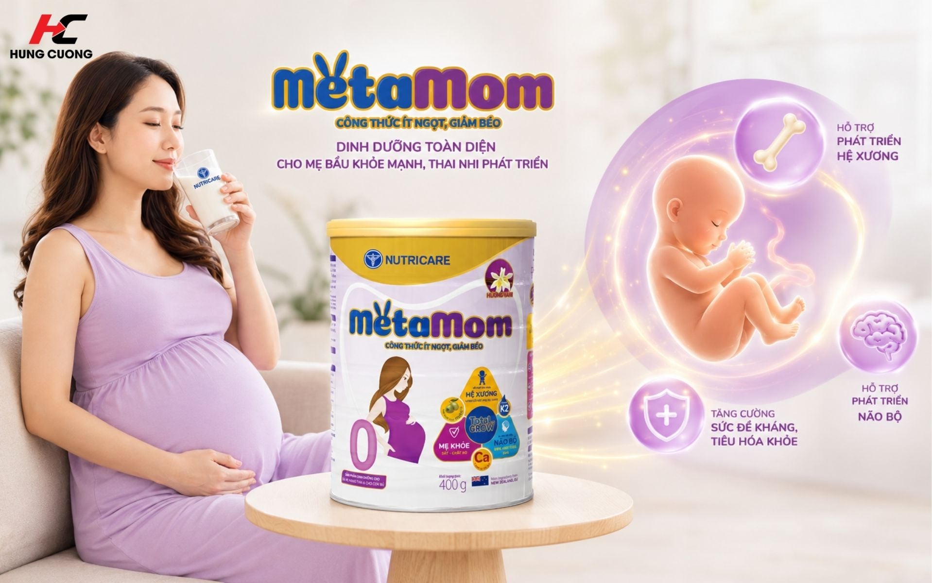 Sữa mẹ bầu Metamom