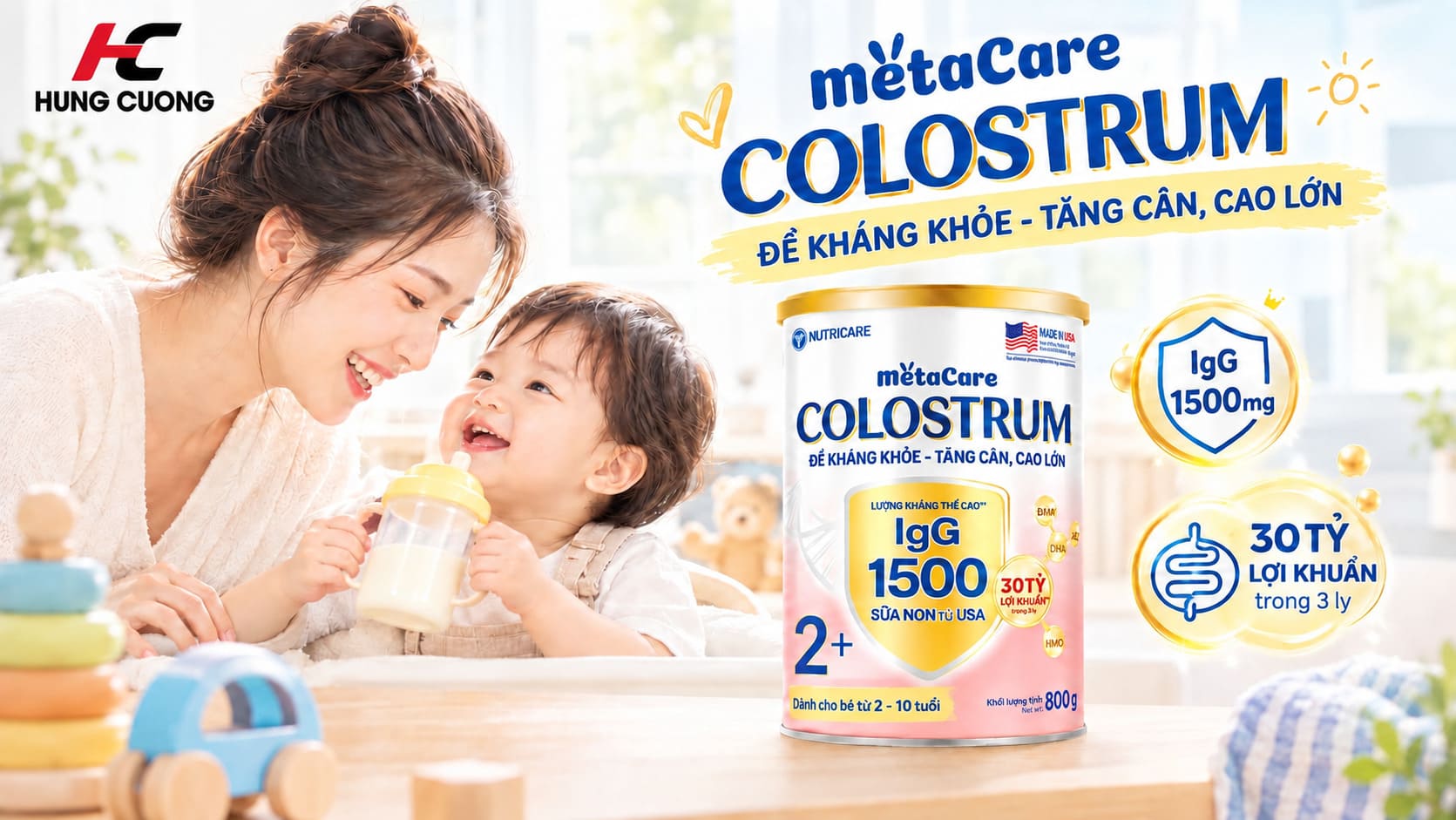 Sữa bột Metacare Colostrum 2+