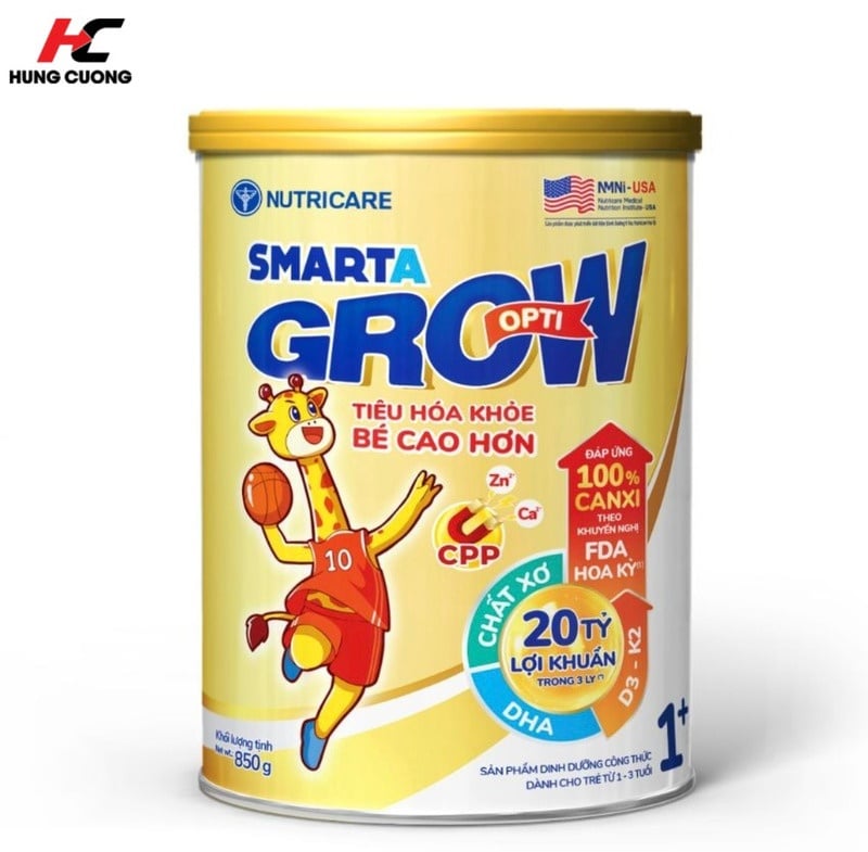 Sữa bột Nutricare Smarta Grow Opti 1+