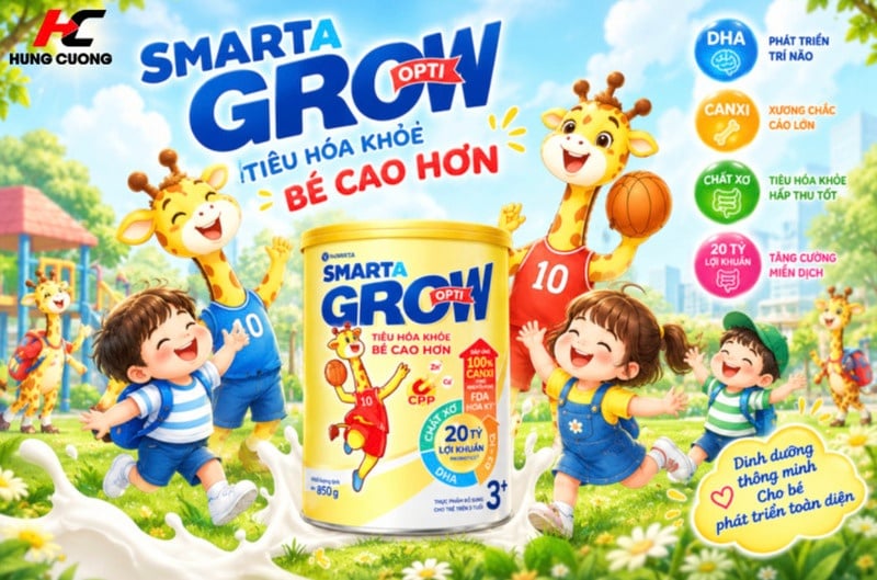 Sữa bột Nutricare Smarta Grow Opti 3