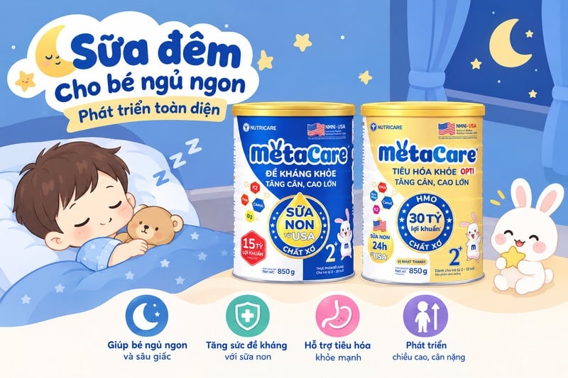 sữa đêm cho bé