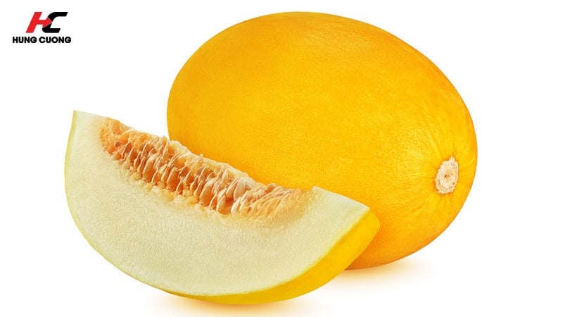 Dưa vàng có hàm lượng nước cao cùng nhiều Vitamin nhóm B và Vitamin A