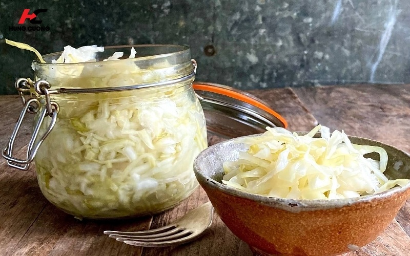 Dưa cải muối chua Sauerkraut và kim chi cải thảo