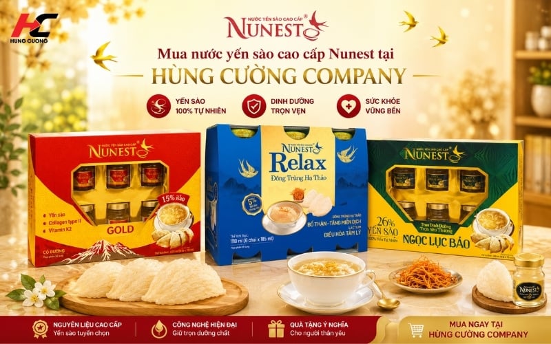 Mua yến sào Nunest chính hãng do Hùng Cường Company phân phối