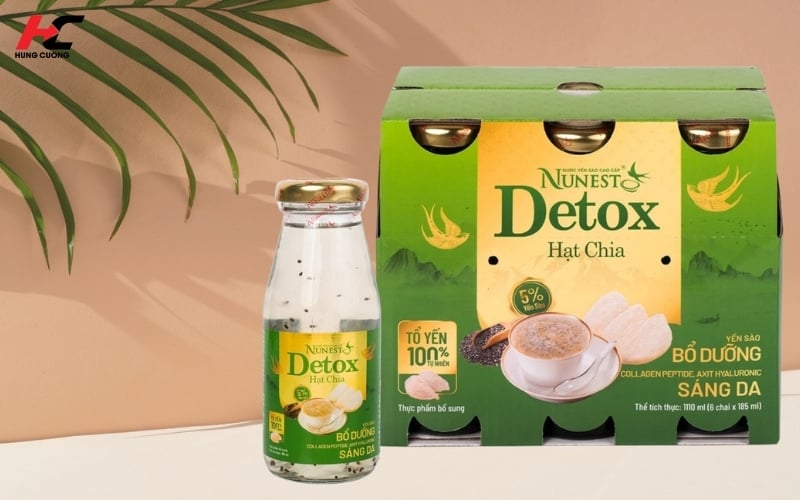 Yến sào Nunest Detox Hạt Chia thanh lọc cơ thể