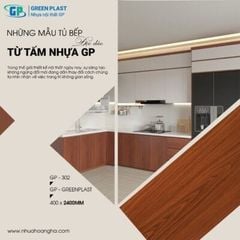 MẪU TỦ BẾP ĐỘC ĐÁO TỪ TẤM NHỰA NỘI THẤT GP