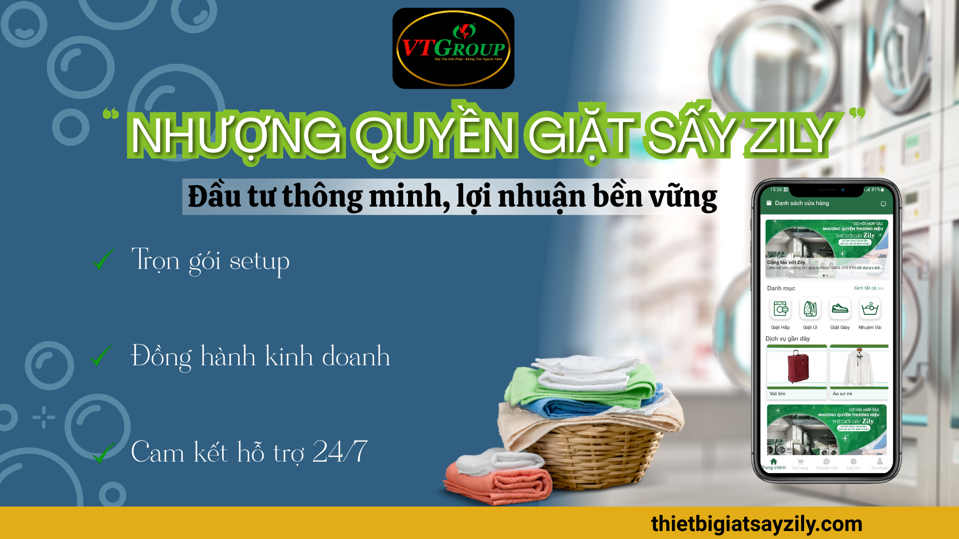 Nhượng Quyền Giặt Sấy 2025: Chi Phí, Lợi Nhuận & Quy Trình