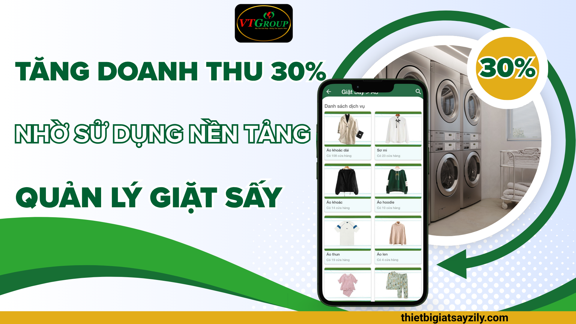 Tăng Doanh Thu 30% Nhờ Sử Dụng Nền Tảng Quản Lý Giặt Sấy