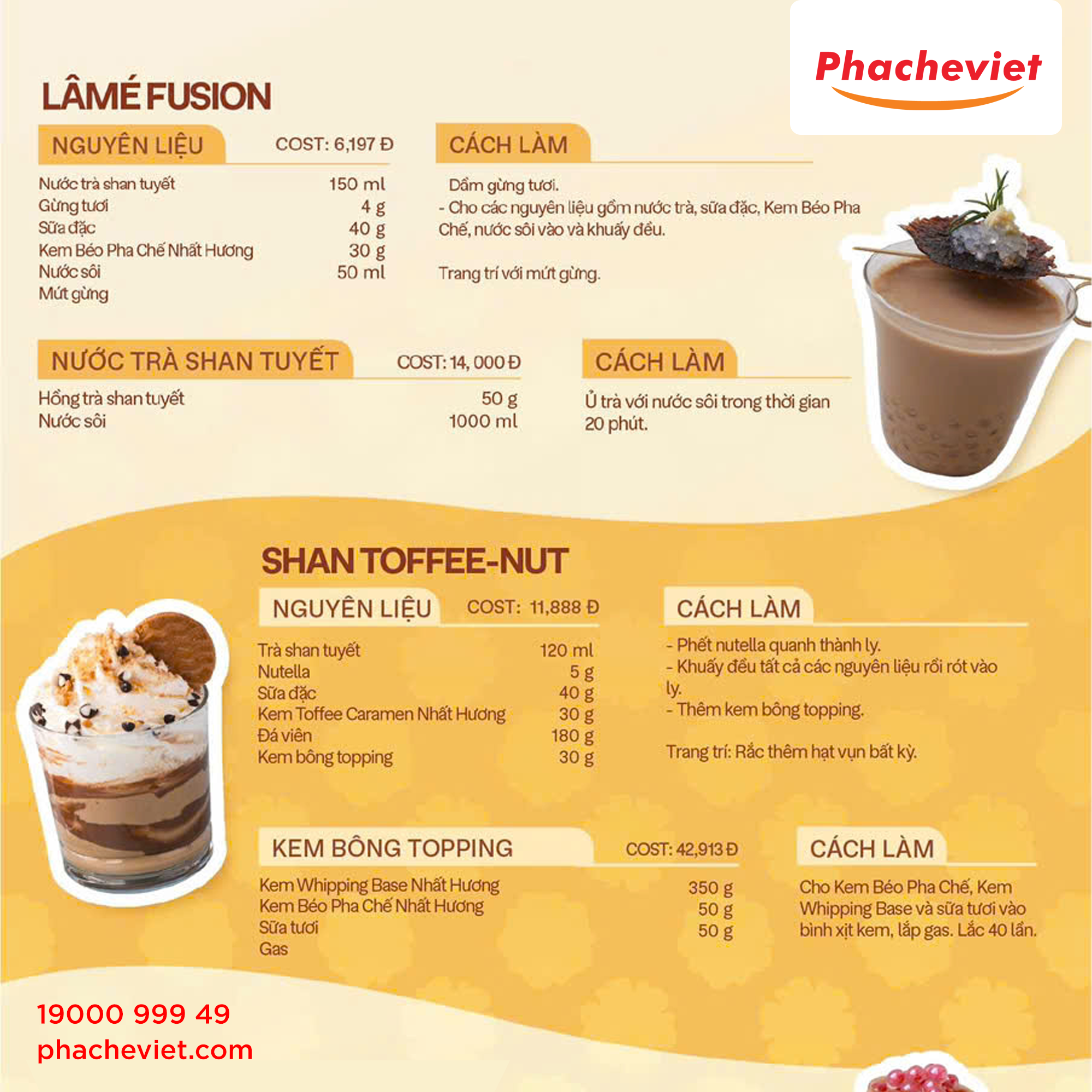 Công thức pha chế Shan Toffee- Nut