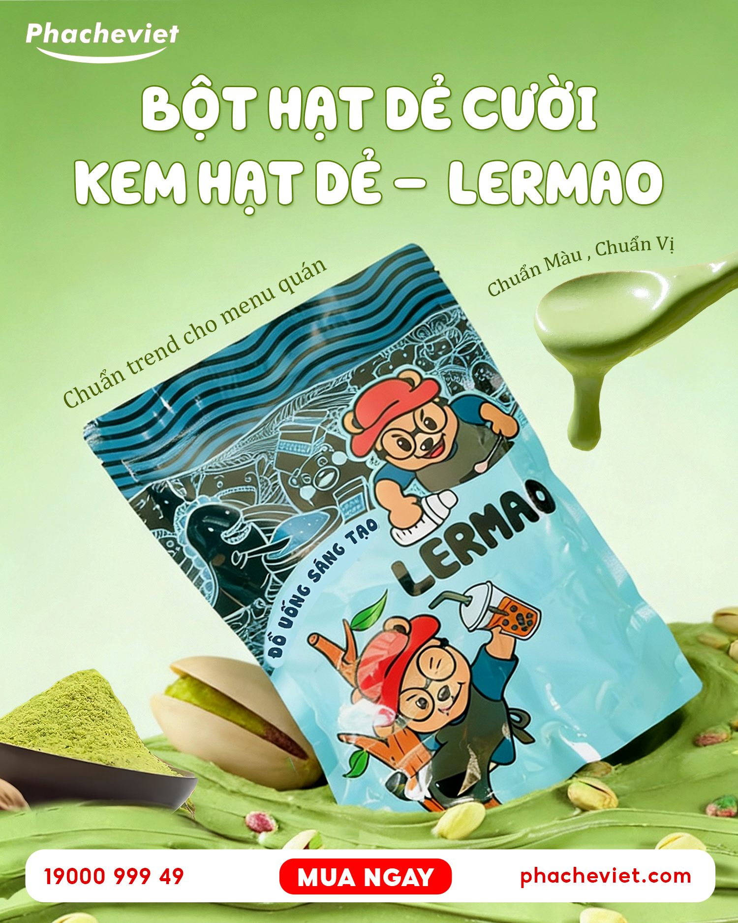 BỘT HẠT DẺ CƯỜI – KEM HẠT DẺ | LERMAO