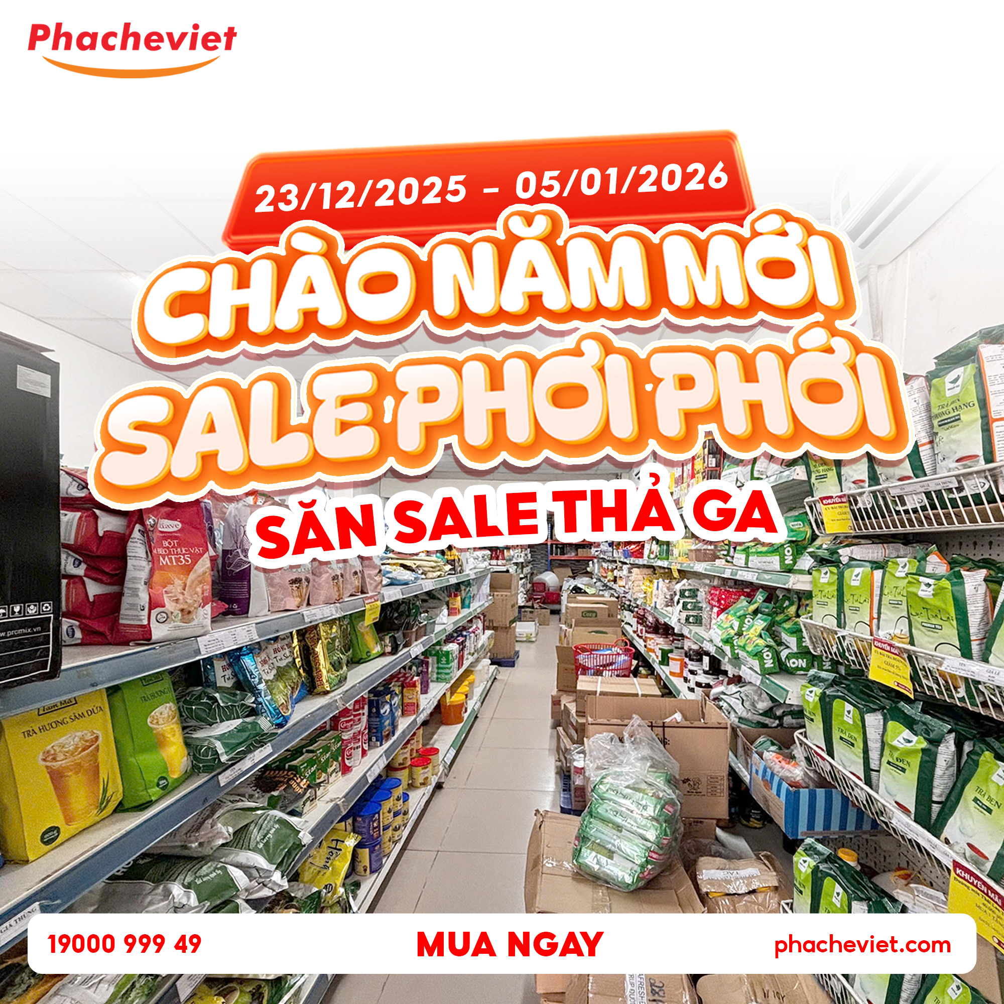 CHÀO NĂM MỚI – SALE PHƠI PHỚI