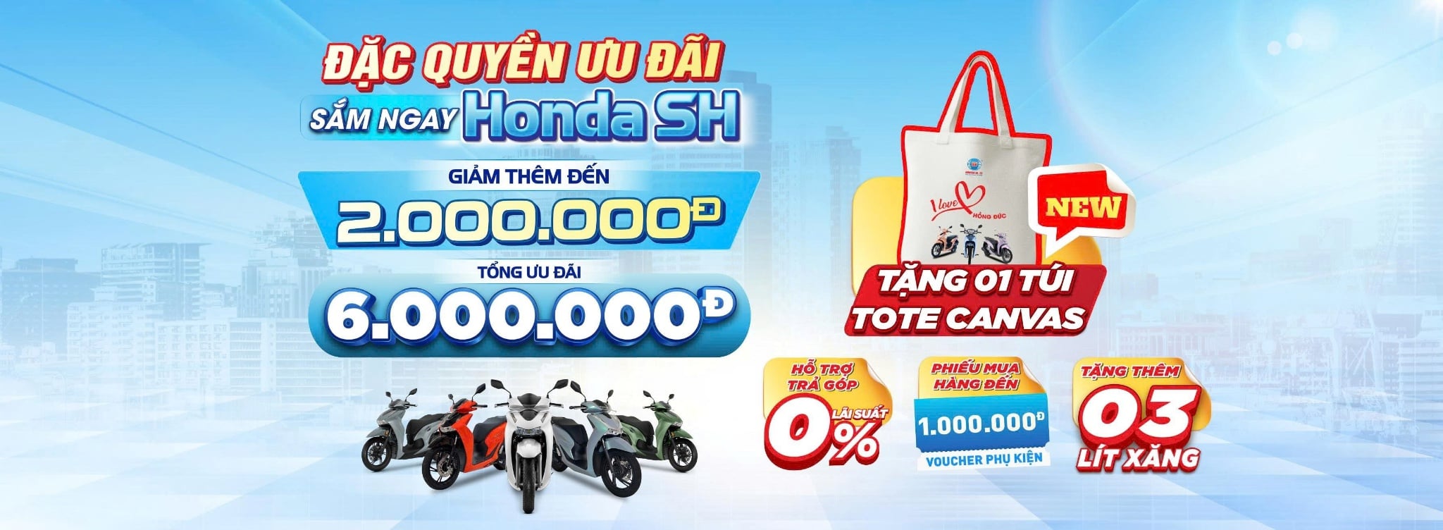 ĐẶC QUYỀN ƯU ĐÃI – SẮM Honda SH NGAY