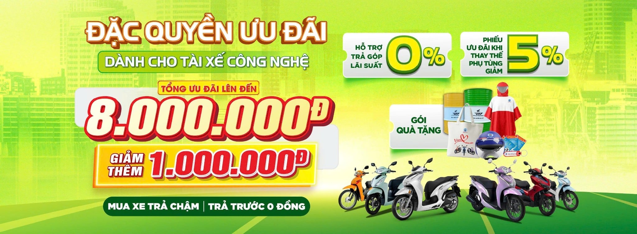 ĐẶC QUYỀN ƯU ĐÃI DÀNH RIÊNG CHO TÀI XẾ CÔNG NGHỆ TẠI HỒNG ĐỨC