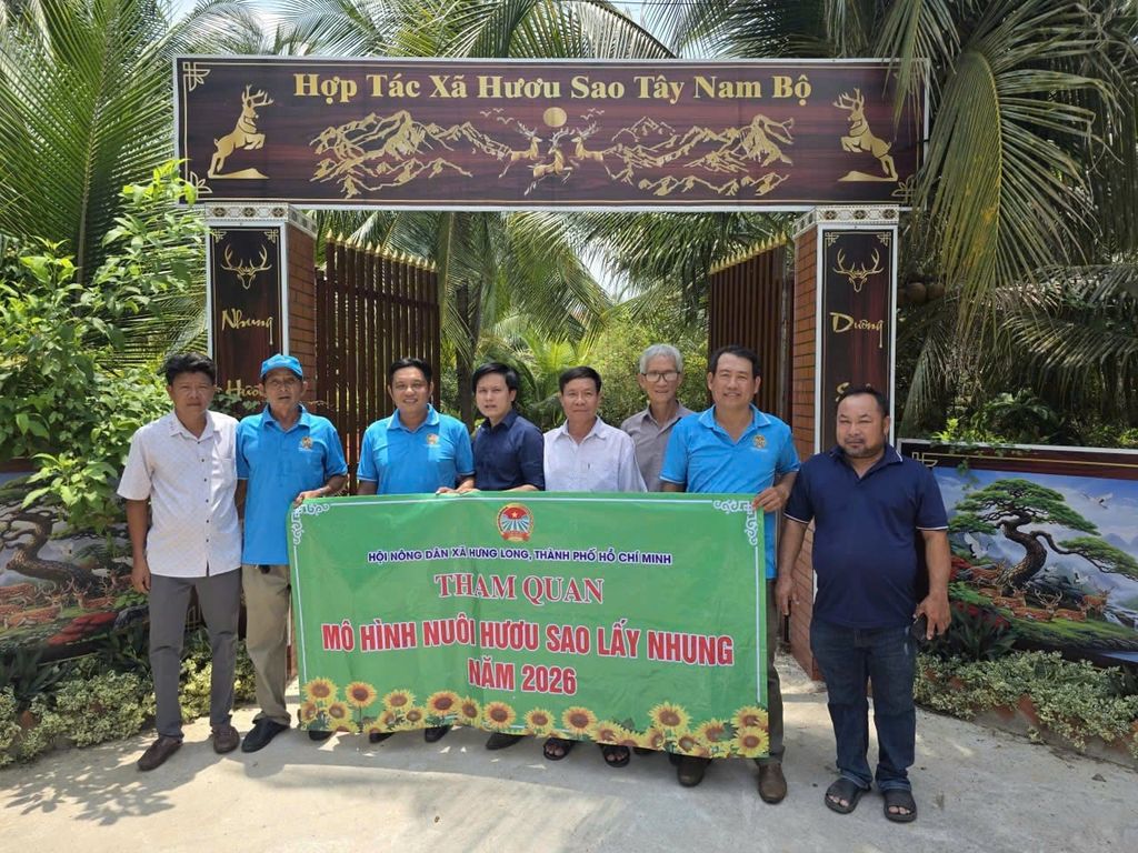 HỌC TẬP MÔ HÌNH NUÔI HƯƠU SAO LẤY NHUNG TẠI HTX HƯƠU SAO TÂY NAM BỘ: HƯỚNG ĐI LÀM GIÀU BỀN VỮNG