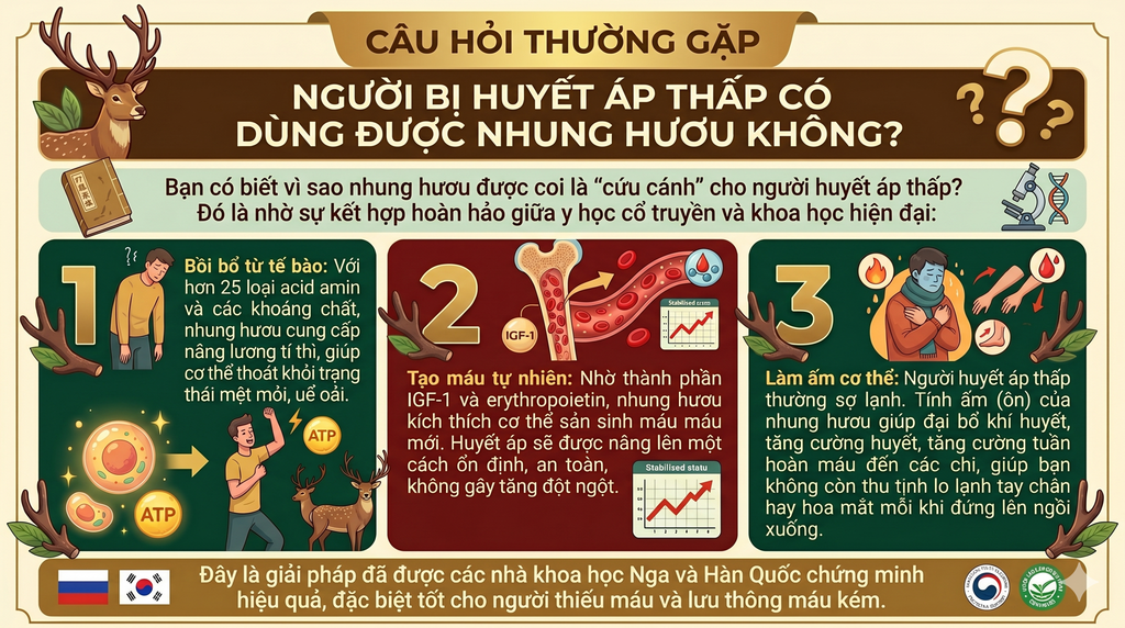 CÂU HỎI THƯỜNG GẶP: NGƯỜI BỊ HUYẾT ÁP THẤP CÓ DÙNG DC NHUNG HƯƠU KHÔNG❓❓