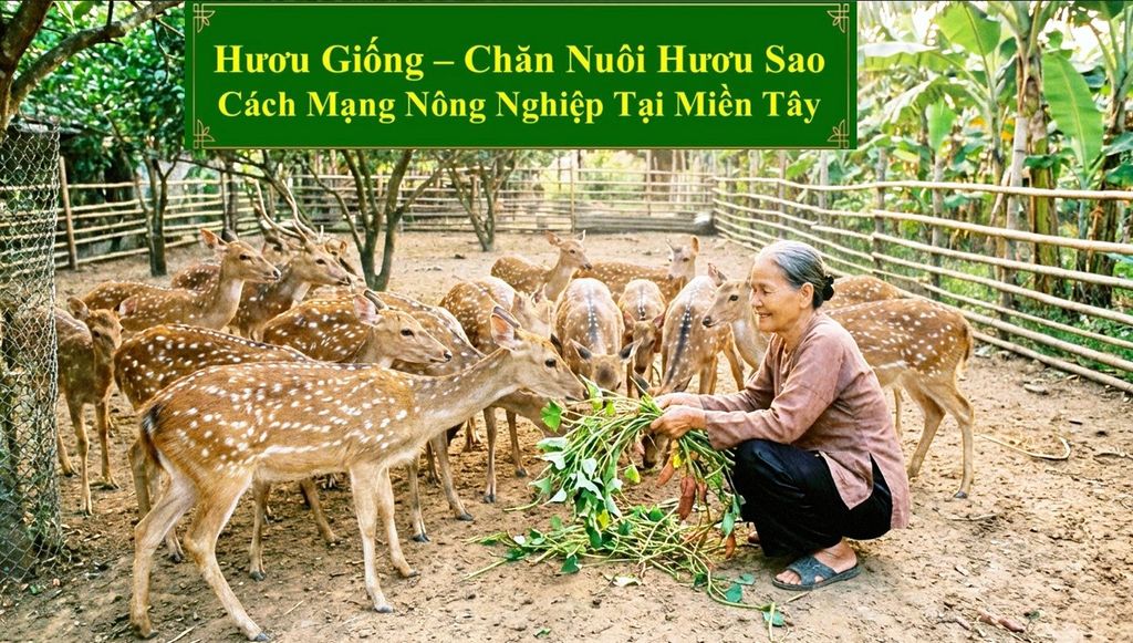 HƯƠU GIỐNG - CHĂN NUÔI HƯƠU SAO CÁCH MẠNG NÔNG NGHIỆP TẠI MIỀN TÂY