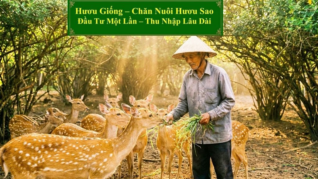 HƯƠU GIỐNG - CHĂN NUÔI HƯƠU SAO ĐẦU TƯ MỘT LẦN - THU NHẬP LÂU DÀI