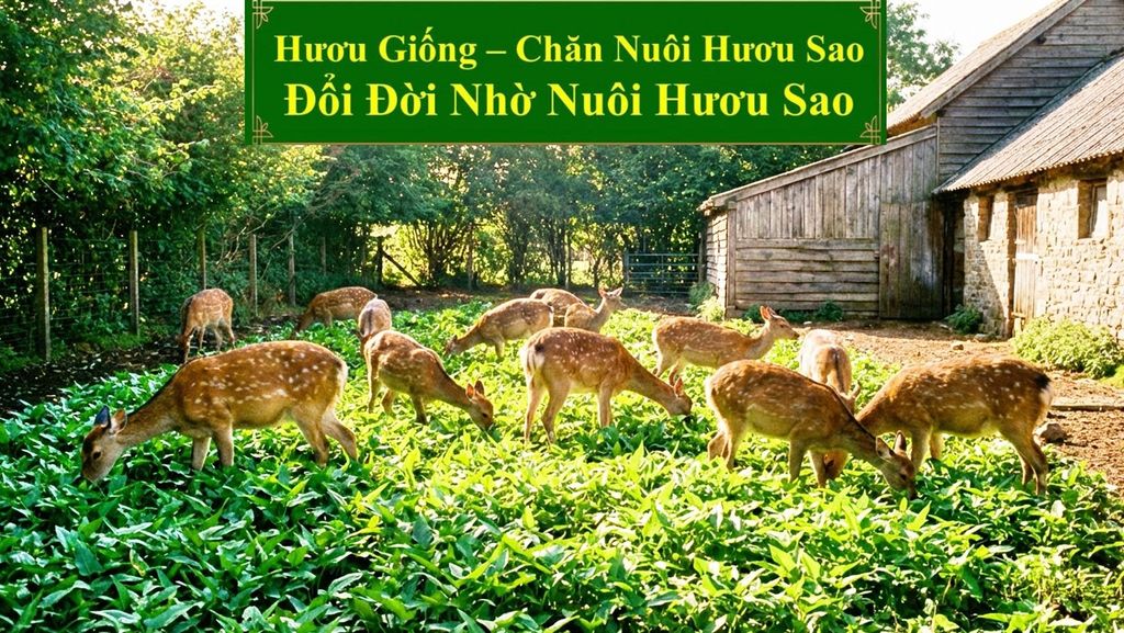 HƯƠU GIỐNG - CHĂN NUÔI HƯƠU SAO ĐỔI ĐỜI NHỜ NUÔI HƯƠU SAO