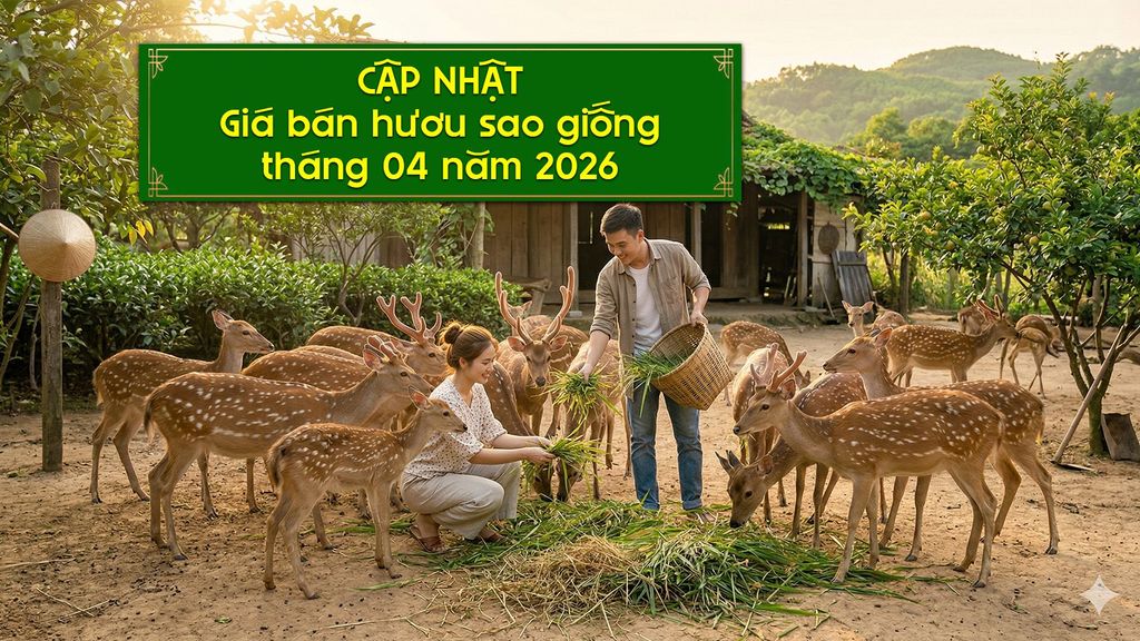 HƯƠU GIỐNG BAO NHIÊU TIỀN MỘT CON