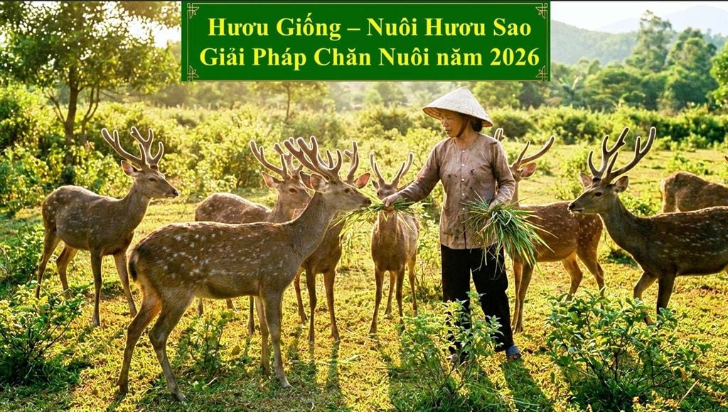 HƯƠU GIỐNG - NUÔI HƯƠU SAO GIẢI PHÁP CHĂN NUÔI NĂM 2026
