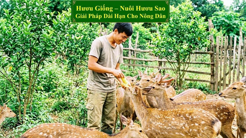 HƯƠU GIỐNG - NUÔI HƯƠU SAO GIẢI PHÁP DÀI HẠN CHO NÔNG DÂN