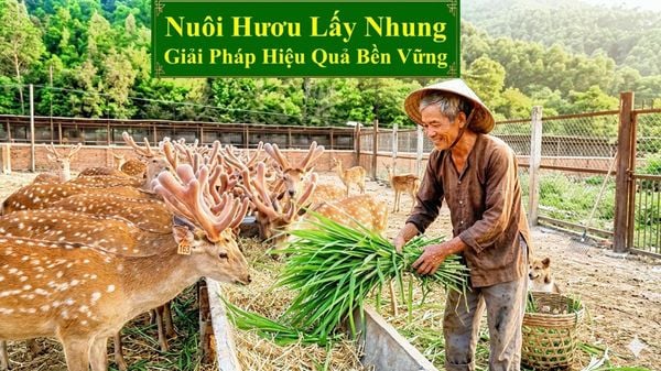 NUÔI HƯƠU LẤY NHUNG - GIẢI PHÁP HIỆU QUẢ BỀN VỮNG