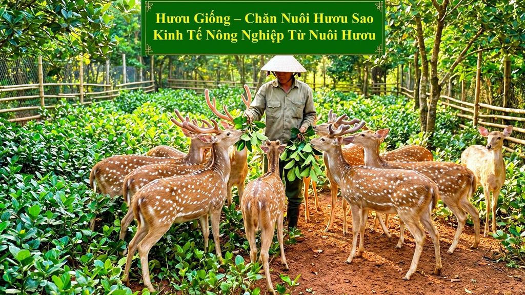 HƯƠU GIỐNG - CHĂN NUÔI HƯƠU SAO KINH TẾ NÔNG NGHIỆP TỪ NUÔI HƯƠU